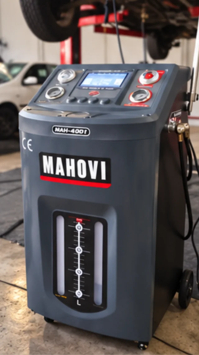 Máquina Mahovi 4001 utilizada na troca de óleo de câmbio automático